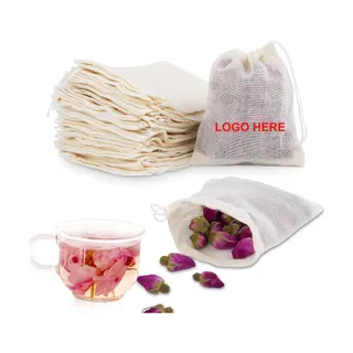 Cotton Muslin Drawstring Pouch