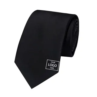 Solid Color Tie - Black