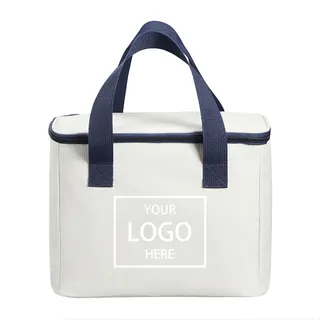 Cooler Bag - White/Navy Blue