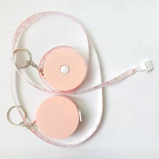 Round Tape Measure Key Chain