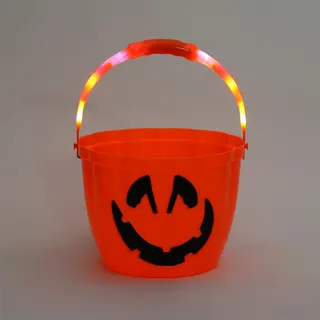Halloween Light Up Pumpkin Bucket