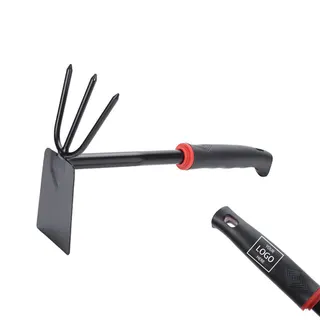 2-in-1 Double Hoe Hand Tool - Black