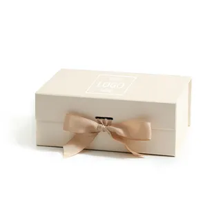 Flat-Pack Gift Box w/Ribbon