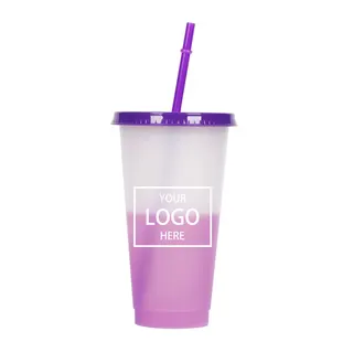 Changing Tumbler With Lid And Straw