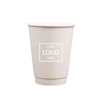 12 Oz Hot Cold Beverage Cups - White