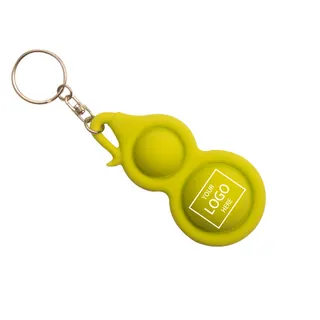 Gourd-Shaped Pop It Keychain - Blue