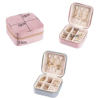 Velvet Jewelry Organizer Box