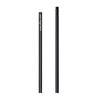 Black Wood Round Pencil