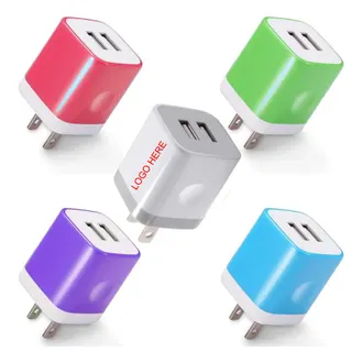 2-Port Charging Block - Red/White