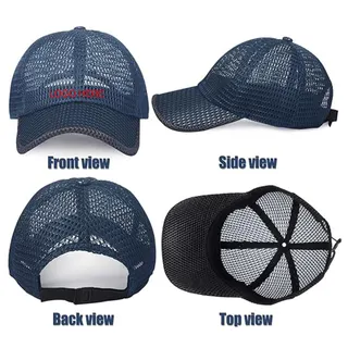 Full Mesh Baseball Cap - Black