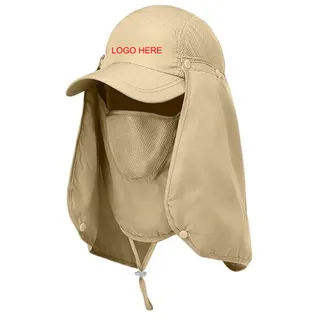 Foldable Sun Cap - Beige