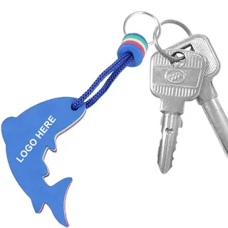 Dolphin Floating Keyring - Blue