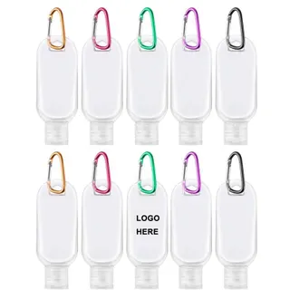 1 Oz. Hand Sanitizer Bottle w/Carabiner