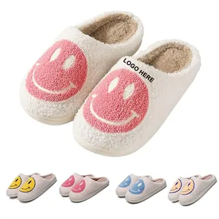 Smiley Face House Slippers