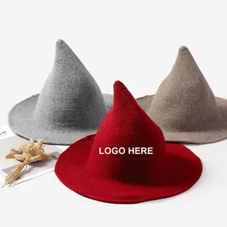 Halloween Witch Hat - Gray