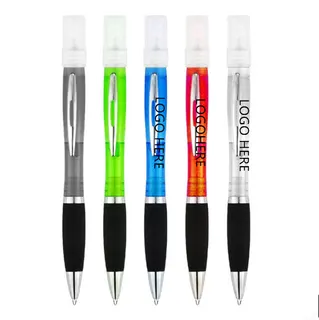 Spray Bottle Ballpoint Pen - Gray/Black/Clear