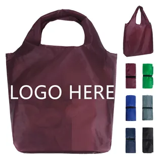Shopping Tote Bag - Maroon Red