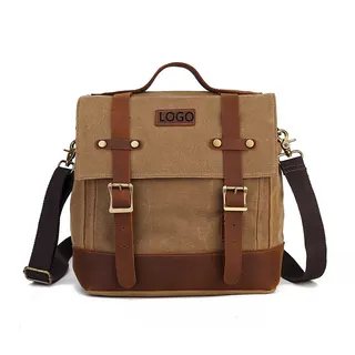 Messenger Bag - Black/Brown